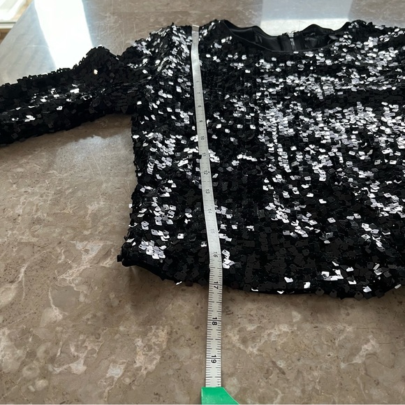 Dynamite crop top black sparkle size small - Picture 7 of 9